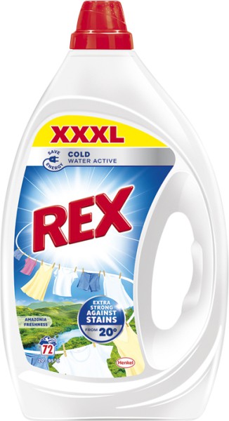 Rex gel 72dávek/3,24l XXXL Amazonioa Fre | Prací prostředky - Prací gely, tablety a mýdla